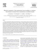 Physical continuity of the perimysium from myofibers to tendons: Involvement in lateral force transmission in skeletal muscle